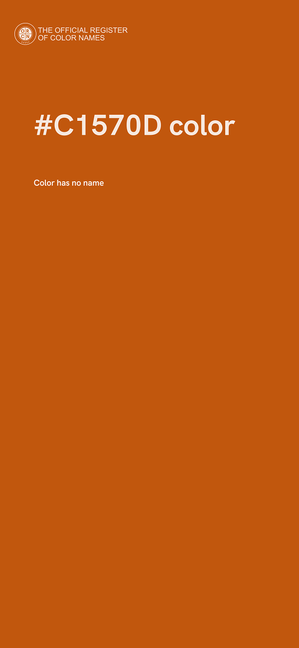 #C1570D color image