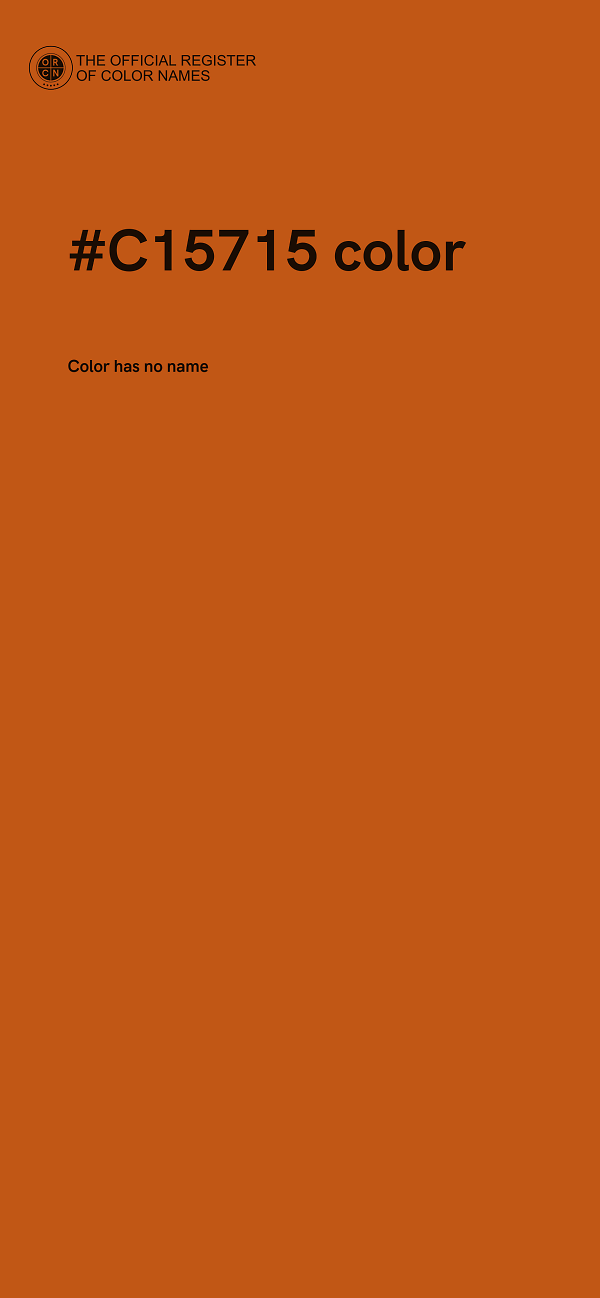 #C15715 color image