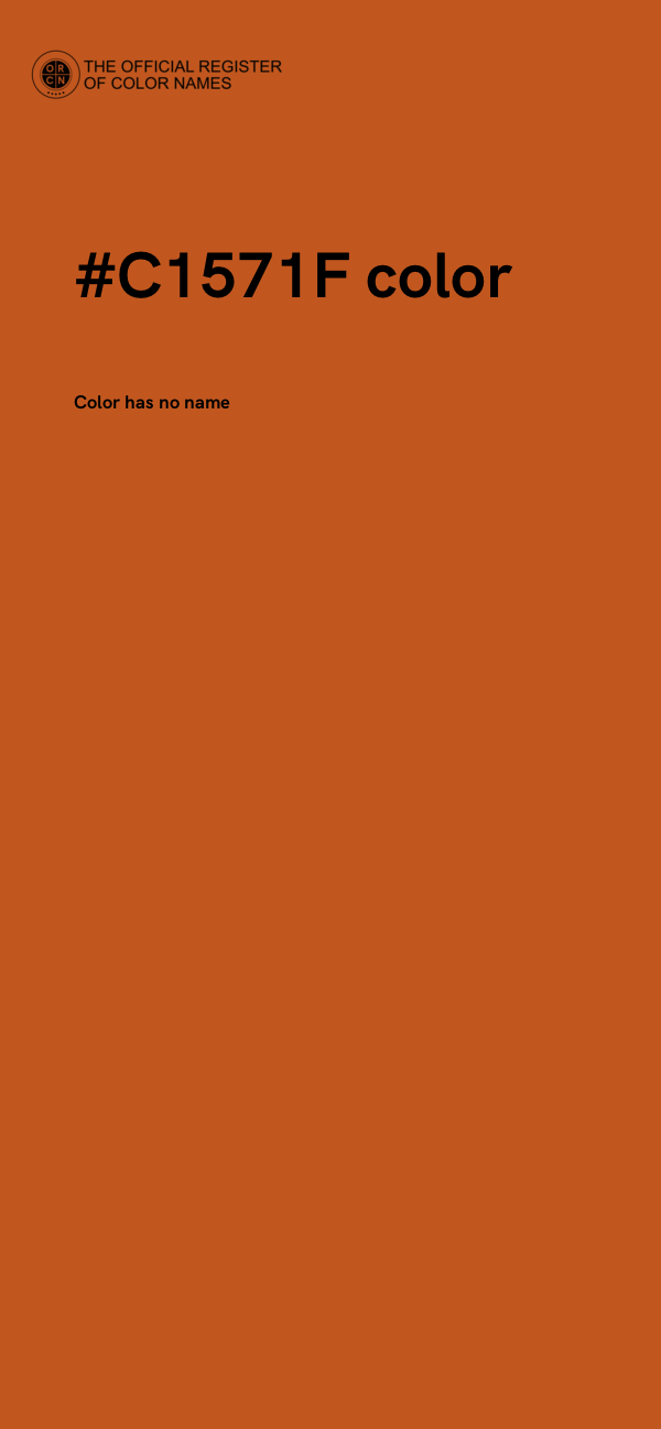#C1571F color image