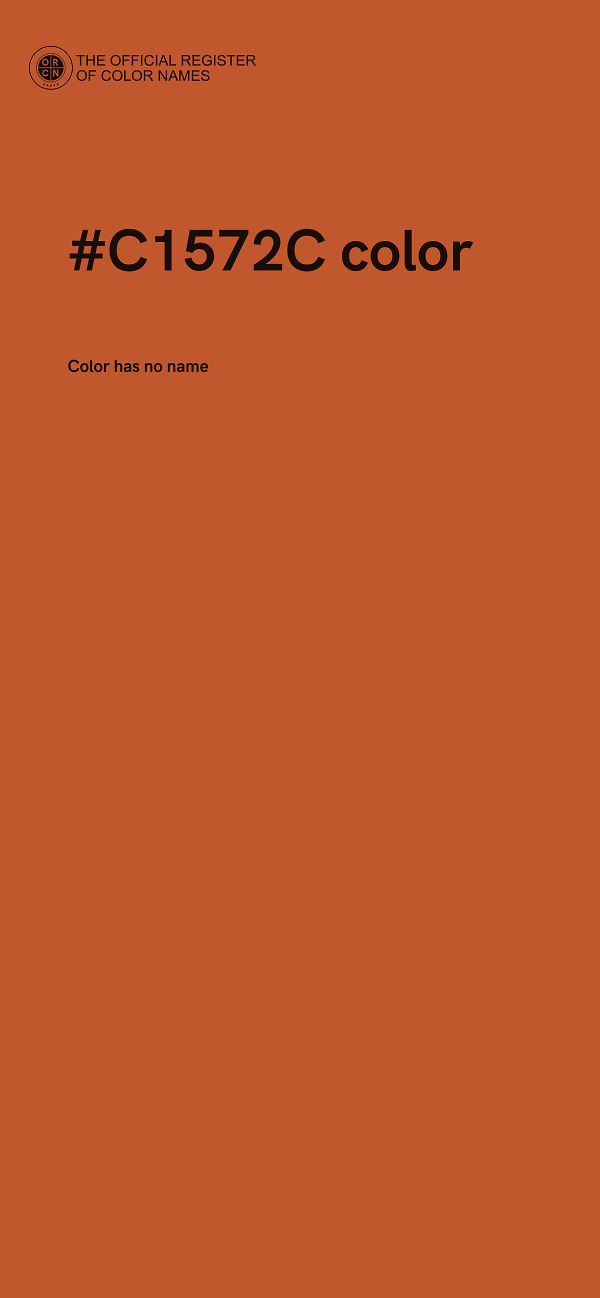 #C1572C color image