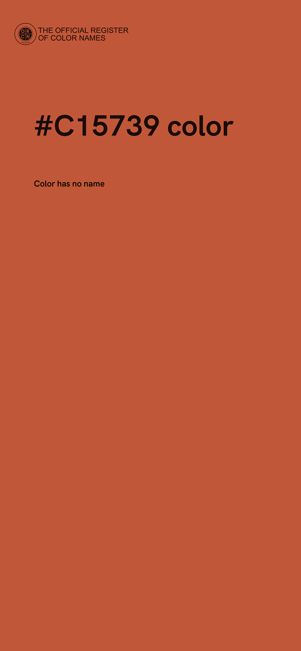 #C15739 color image