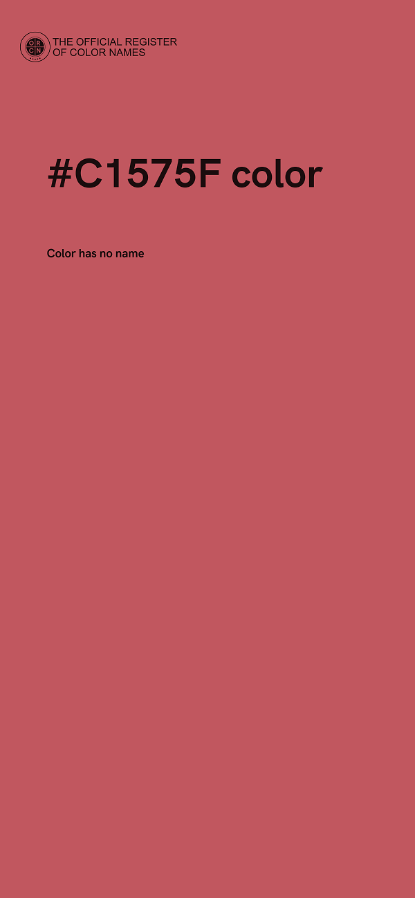 #C1575F color image