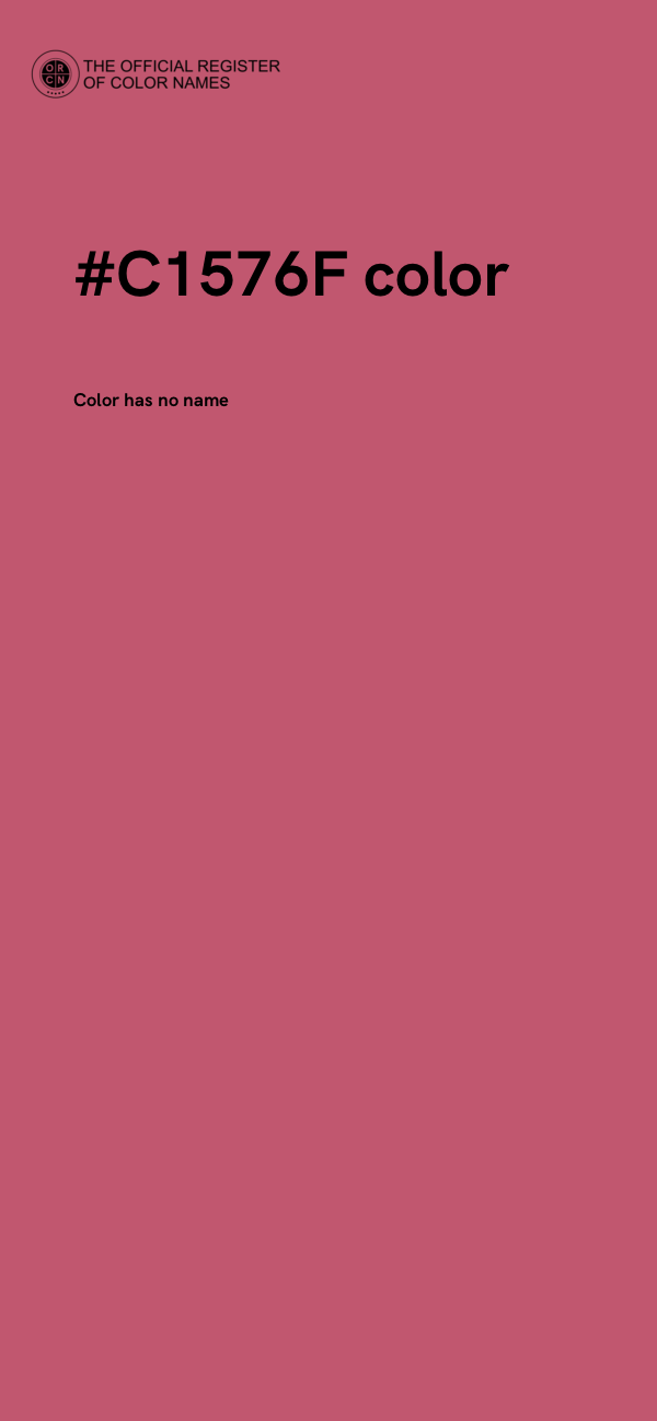 #C1576F color image