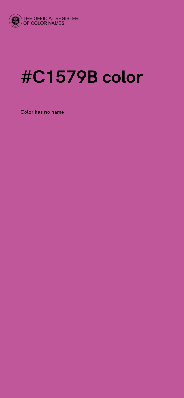#C1579B color image
