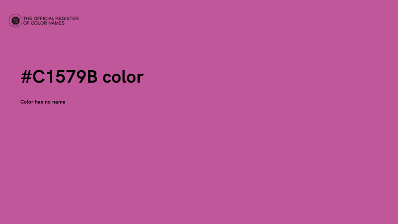 #C1579B color image