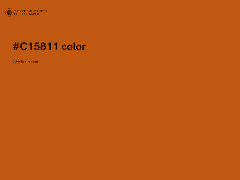 #C15811 color image