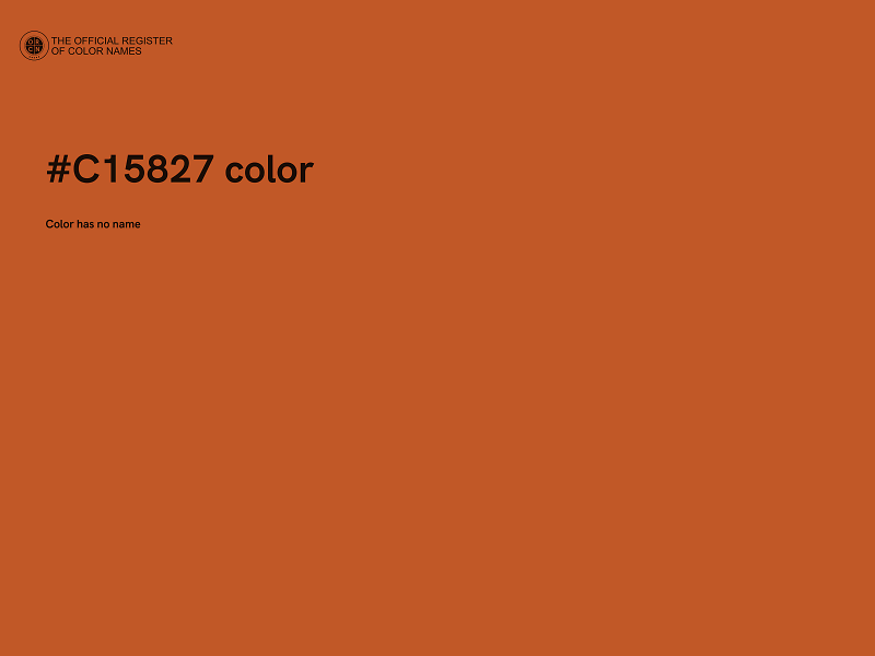 #C15827 color image