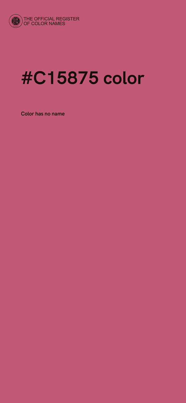 #C15875 color image