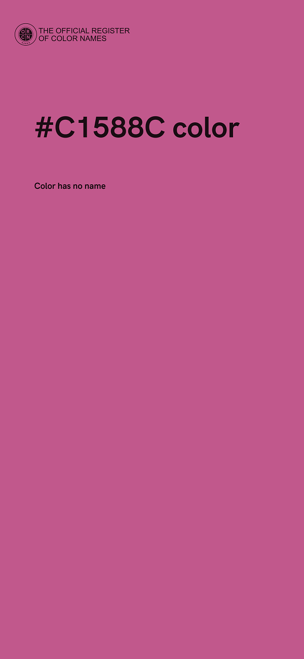 #C1588C color image