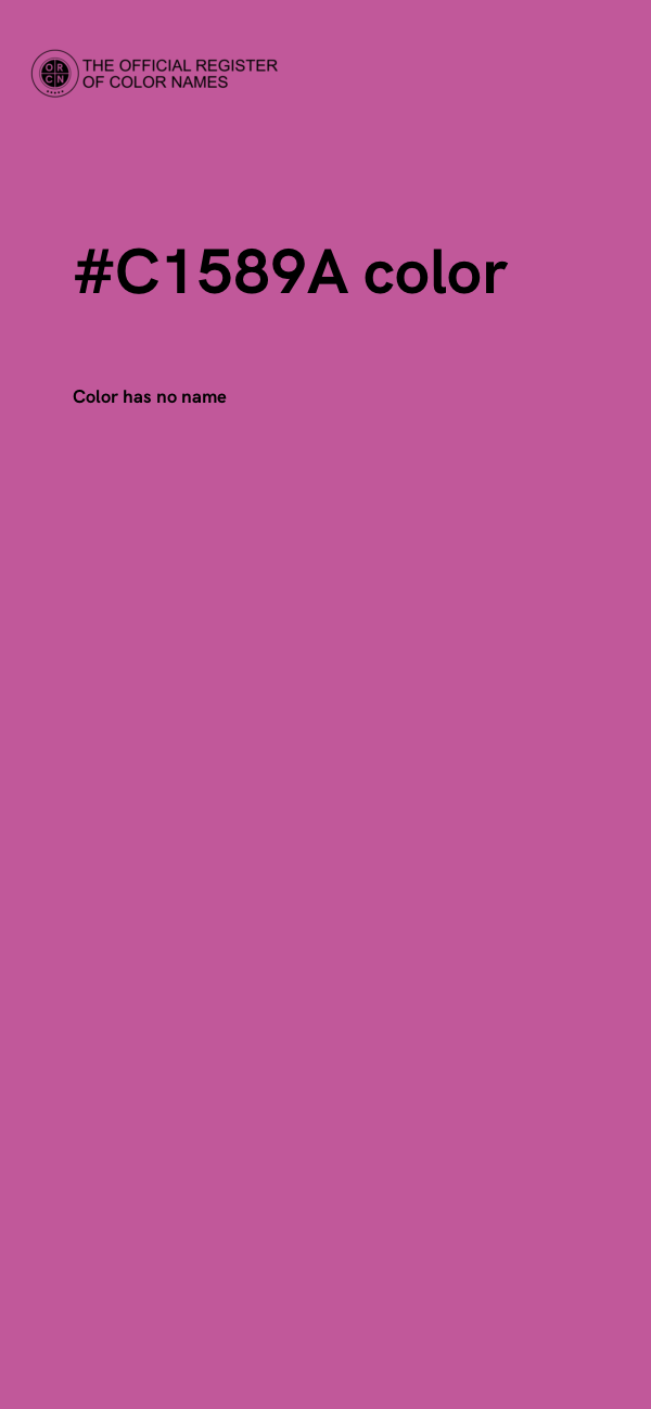 #C1589A color image