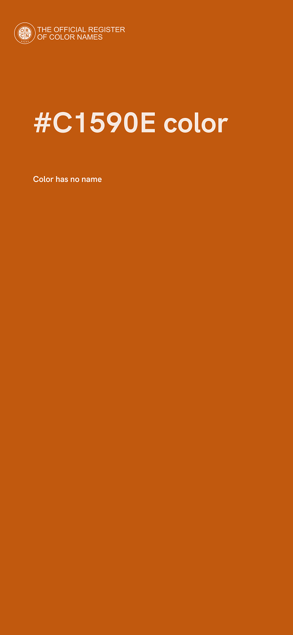 #C1590E color image