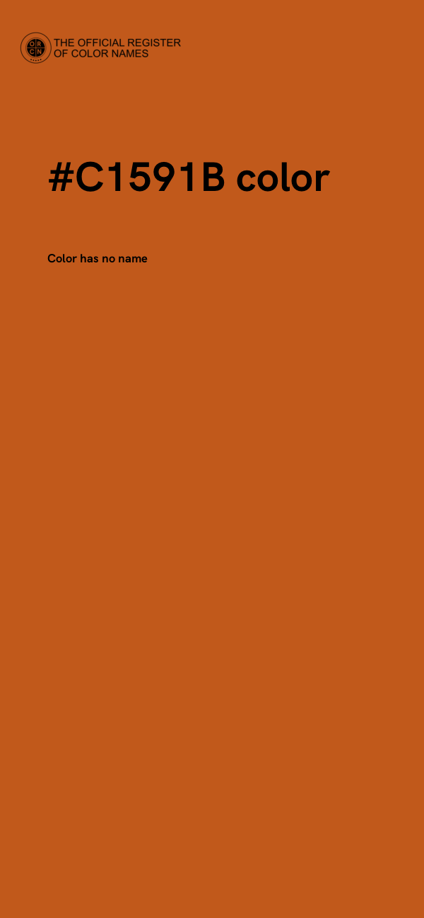 #C1591B color image