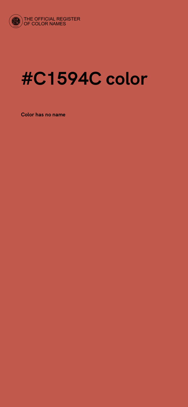 #C1594C color image