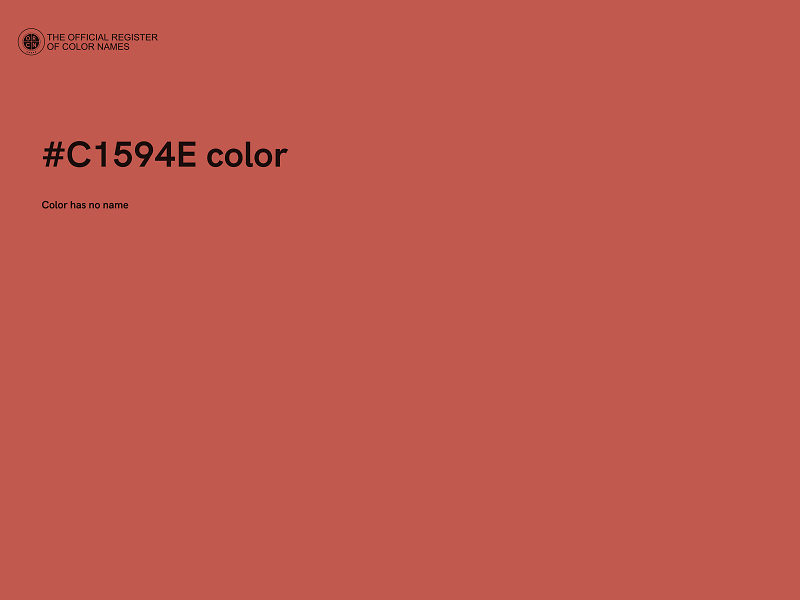 #C1594E color image