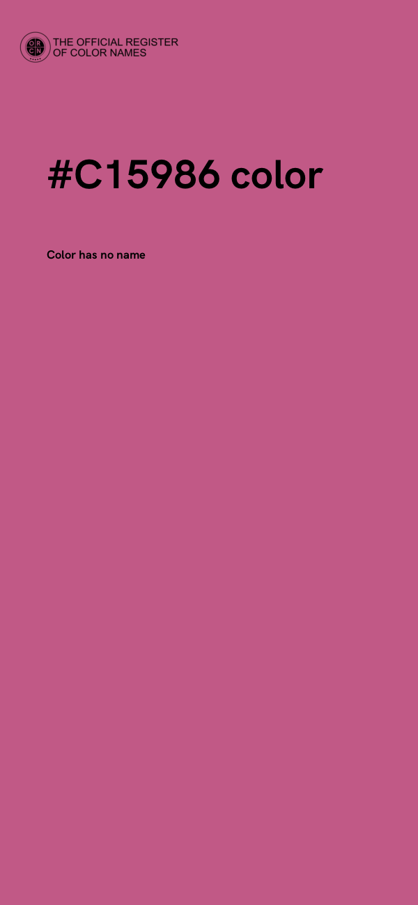 #C15986 color image