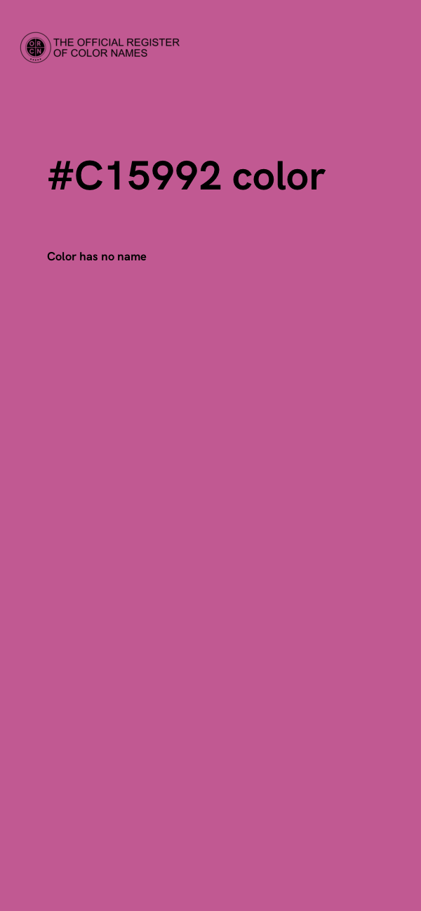 #C15992 color image
