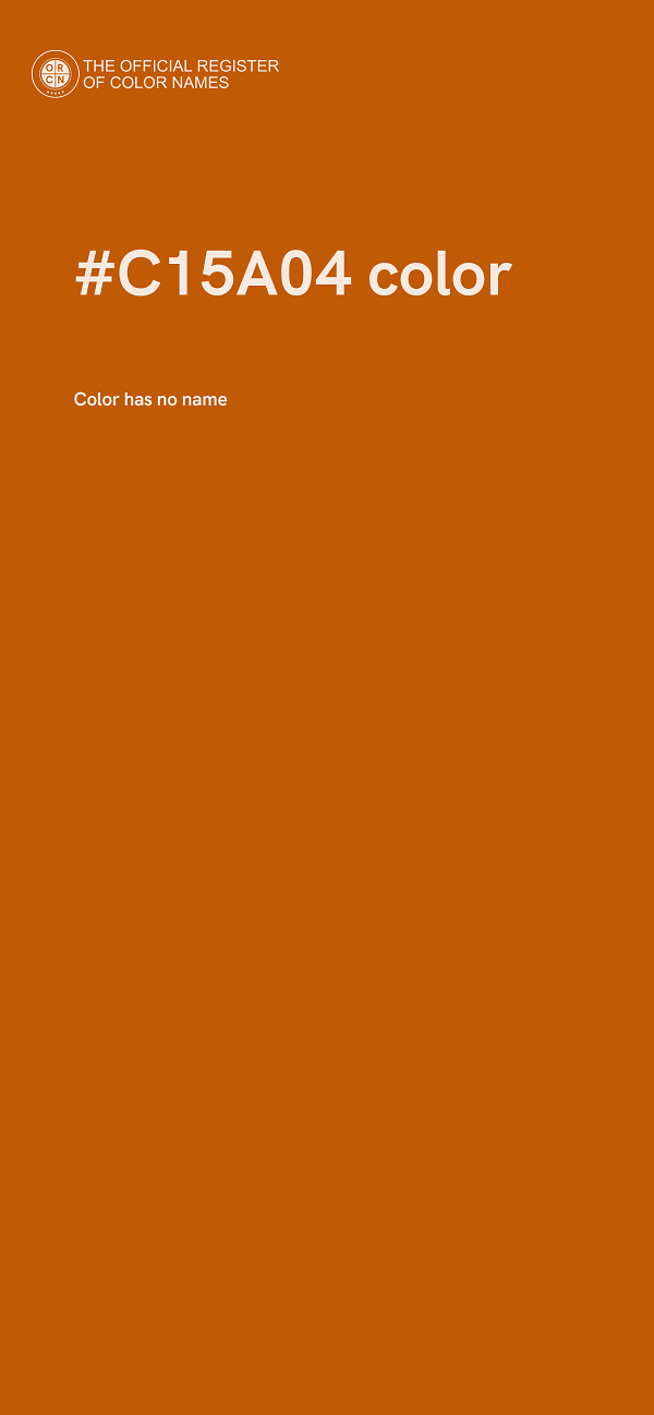#C15A04 color image