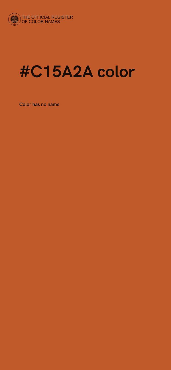 #C15A2A color image