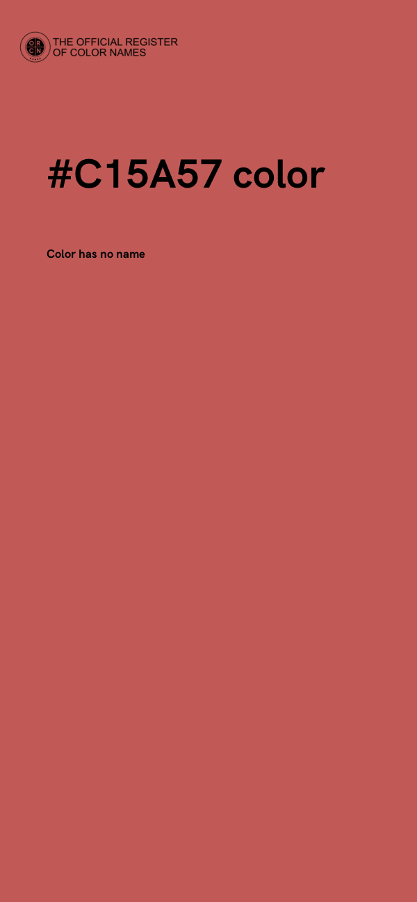 #C15A57 color image