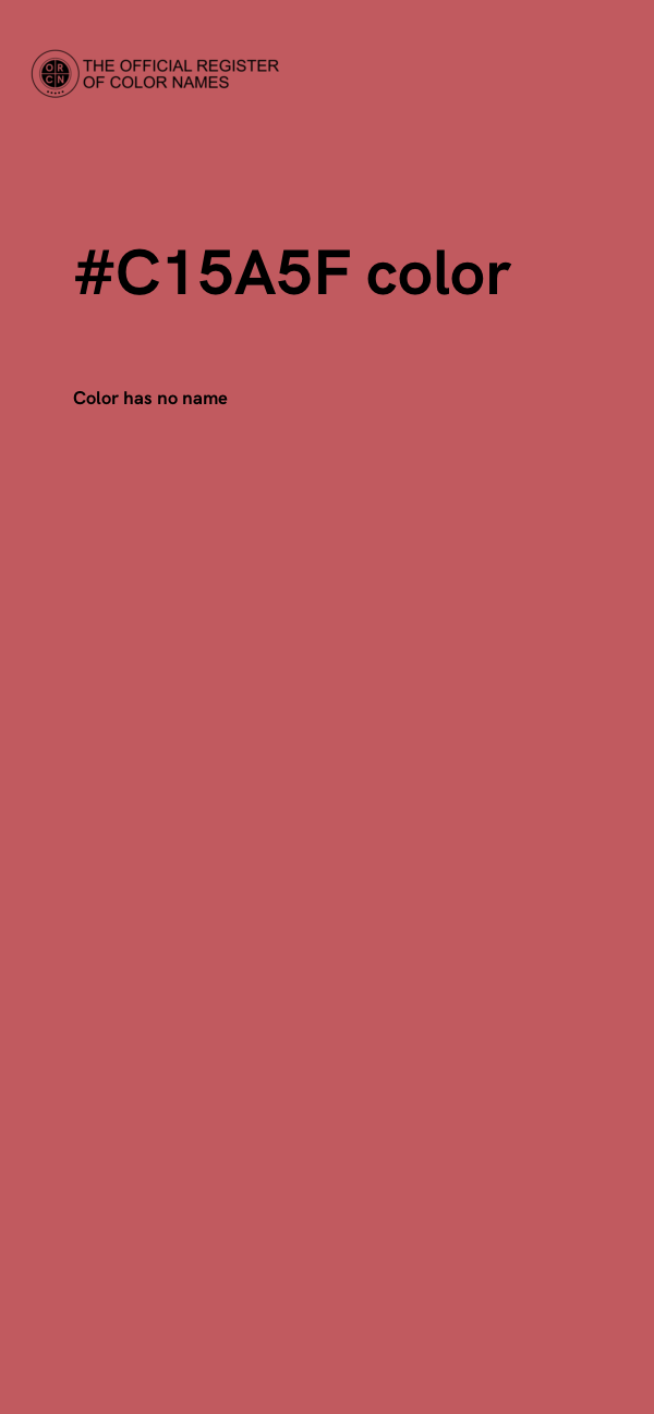 #C15A5F color image