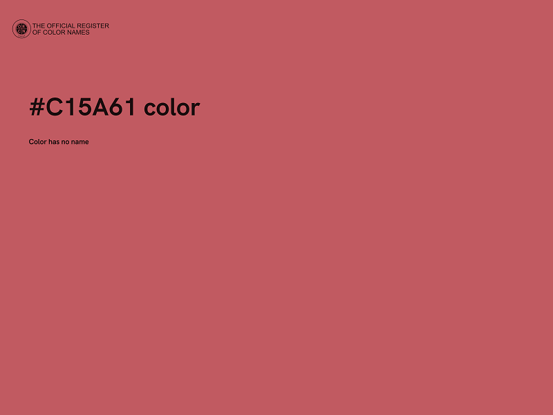 #C15A61 color image