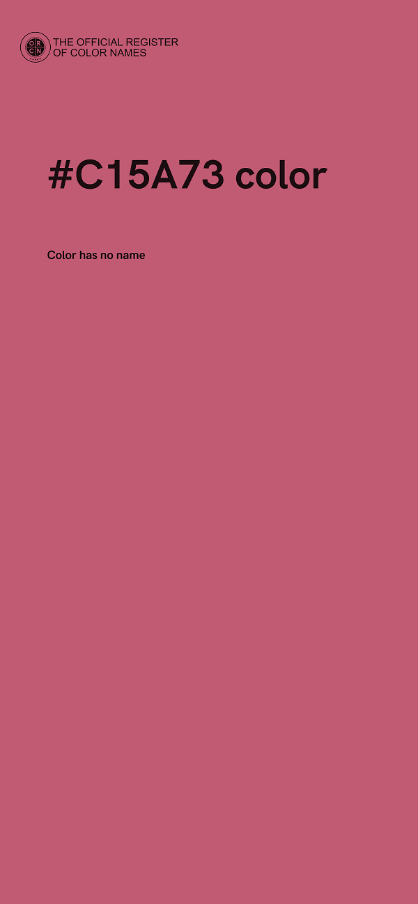 #C15A73 color image