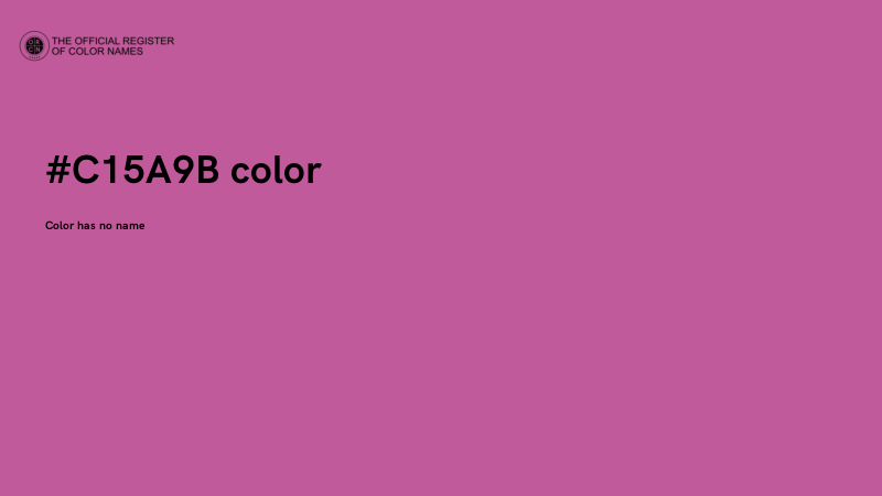 #C15A9B color image