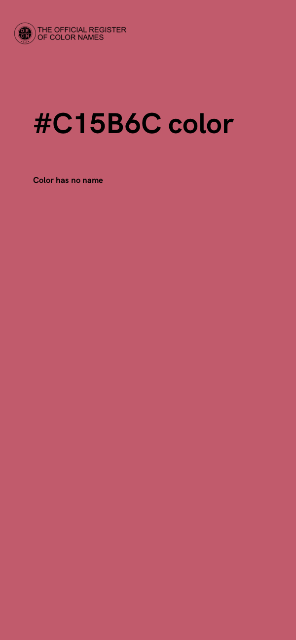 #C15B6C color image