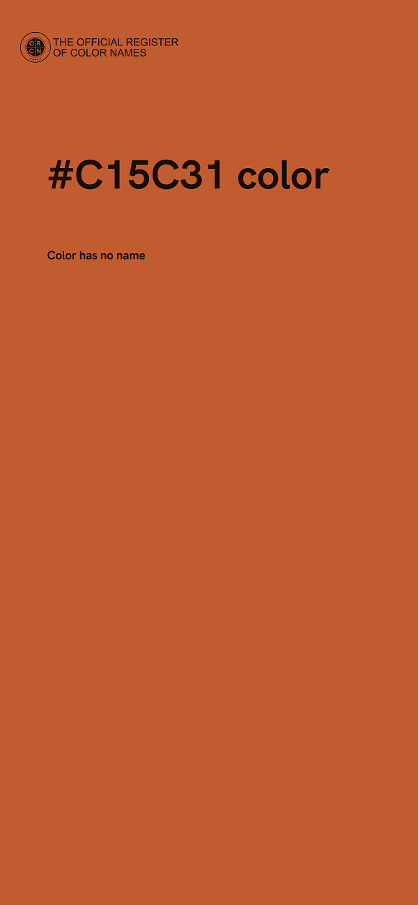 #C15C31 color image