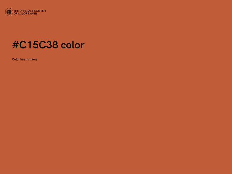 #C15C38 color image