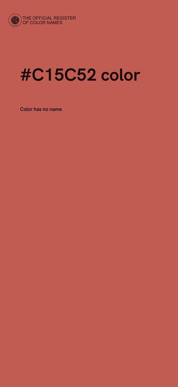 #C15C52 color image