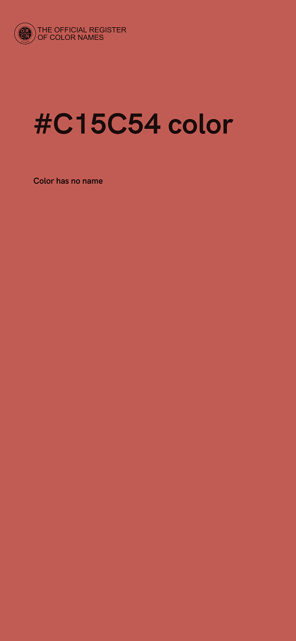 #C15C54 color image