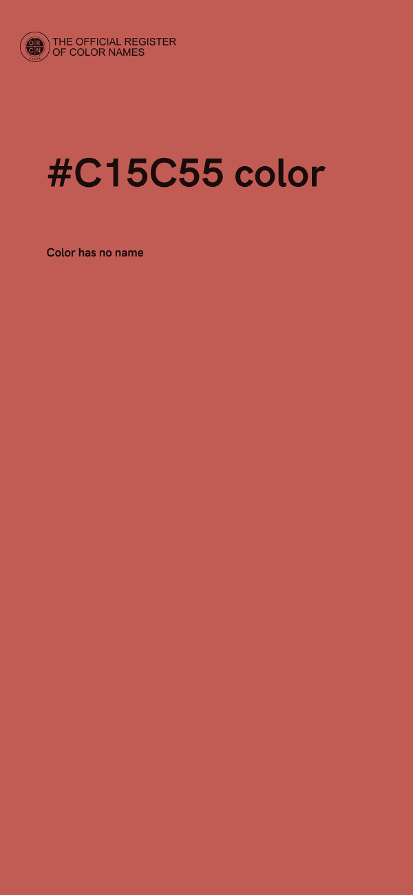 #C15C55 color image