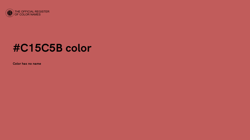 #C15C5B color image