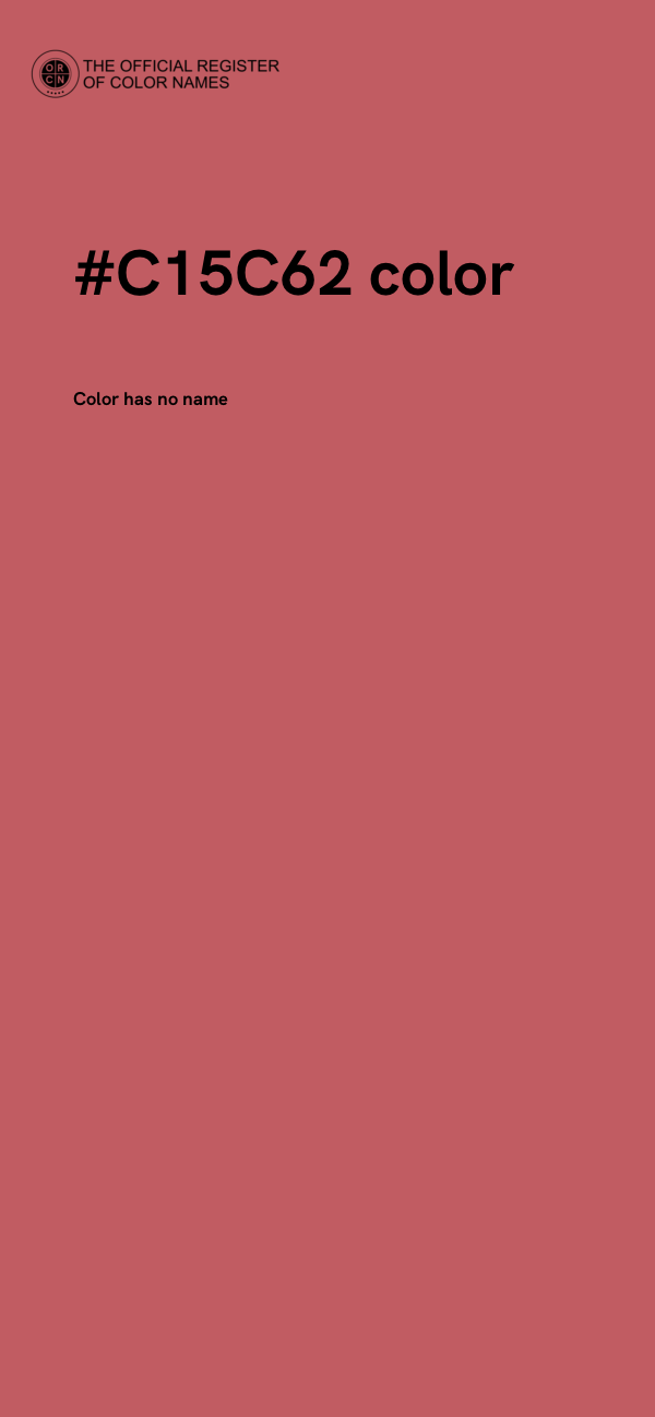 #C15C62 color image