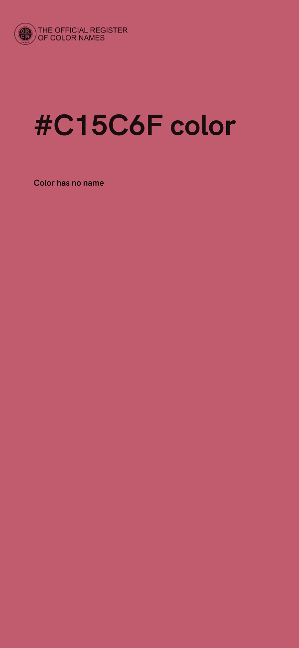 #C15C6F color image