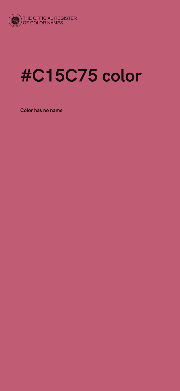 #C15C75 color image
