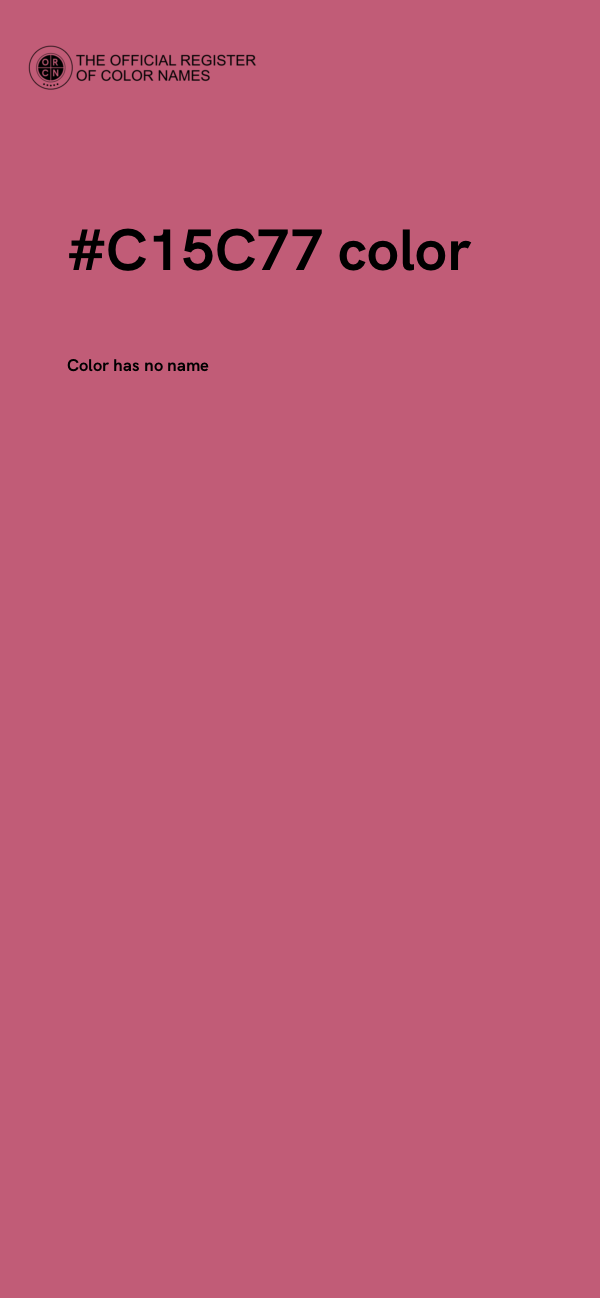 #C15C77 color image