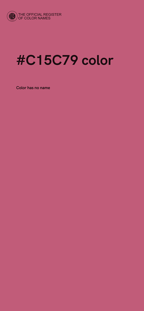 #C15C79 color image