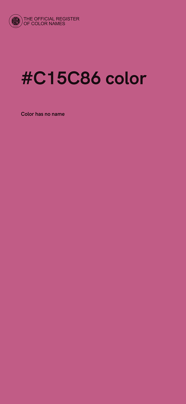 #C15C86 color image