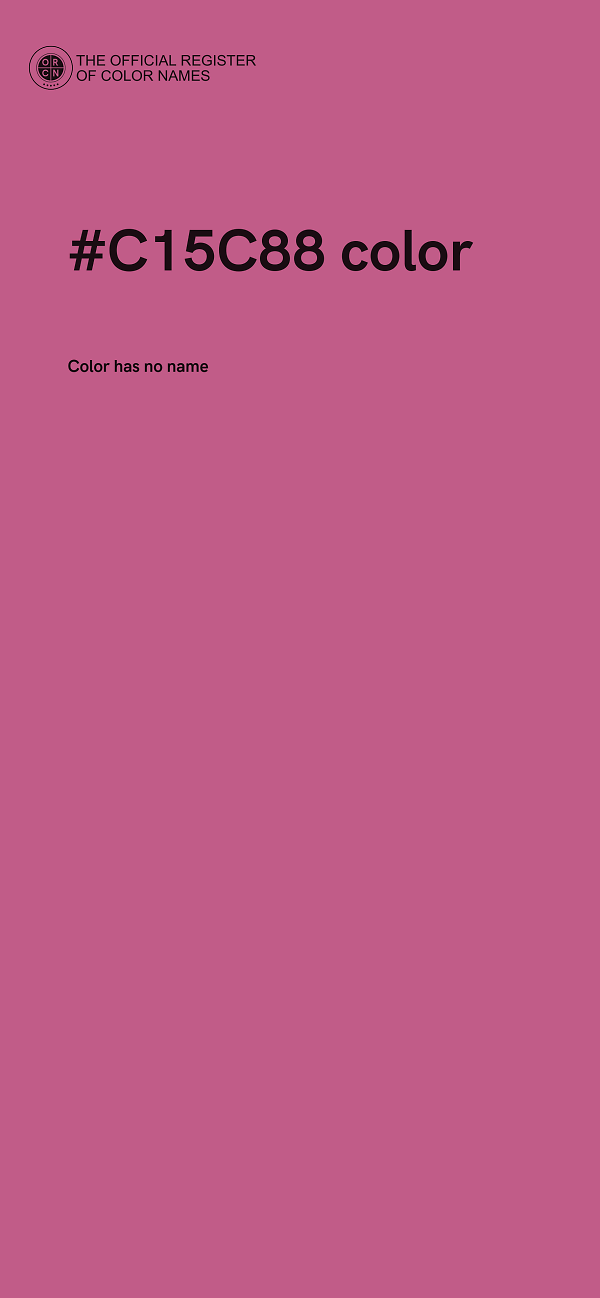 #C15C88 color image