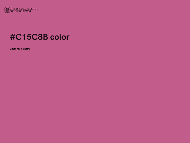 #C15C8B color image