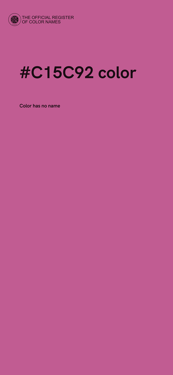 #C15C92 color image