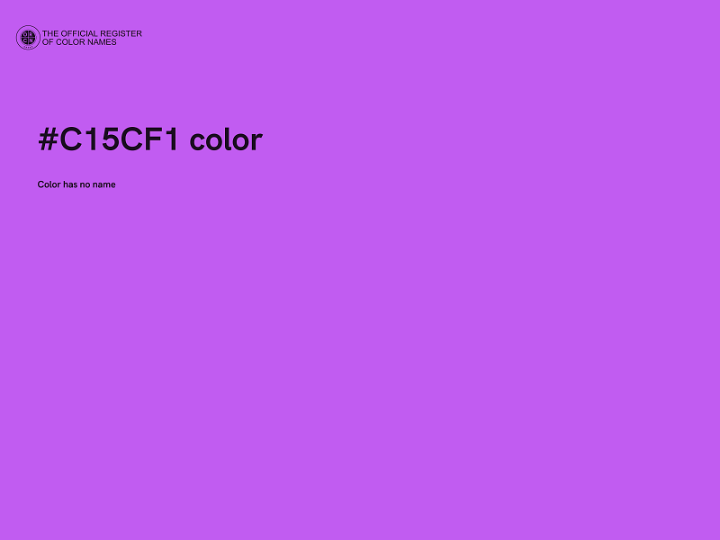 #C15CF1 color image