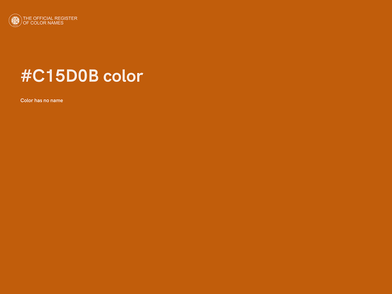 #C15D0B color image