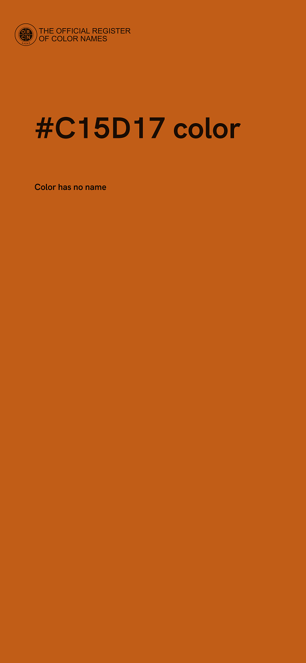 #C15D17 color image