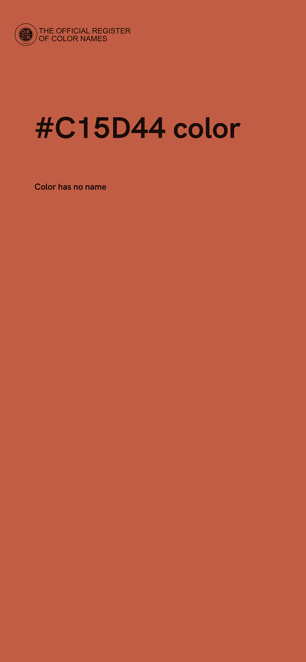 #C15D44 color image