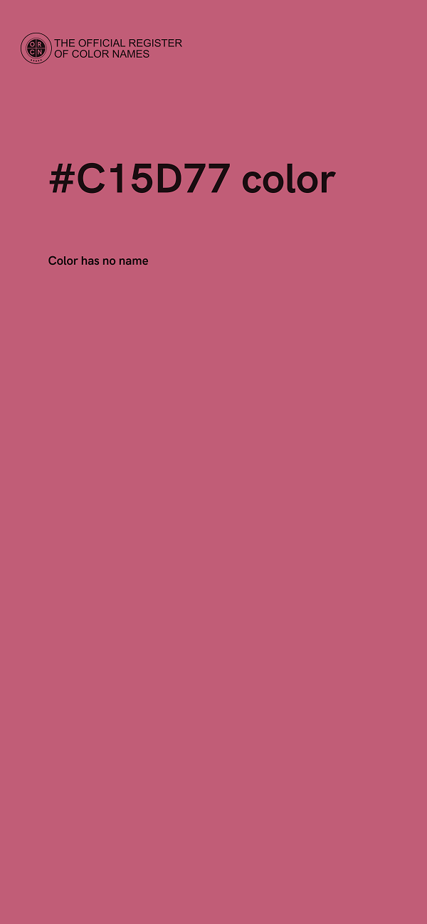 #C15D77 color image
