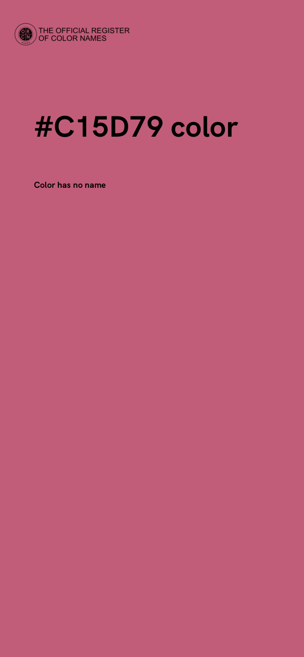 #C15D79 color image