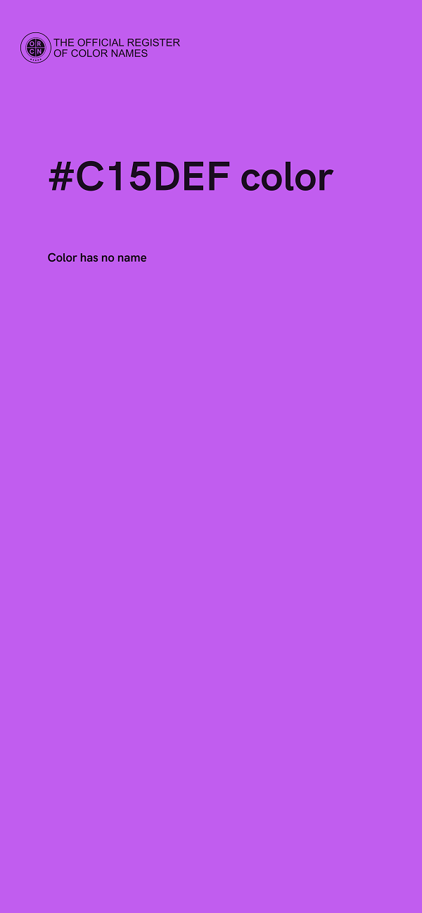 #C15DEF color image